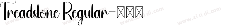 Treadstone Regular字体转换